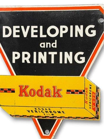 Kodak - Plaque émaillée - Émail
