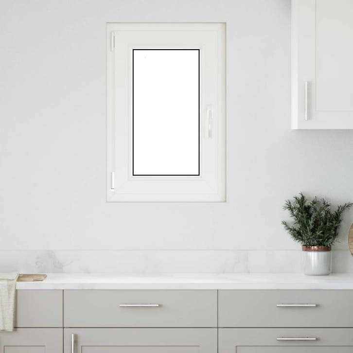 vidaXL Kelderraam RISOR 50 x 75 cm PVC en Glas, Doe-het-zelf en Bouw, Raamkozijnen en Schuifdeuren, Nieuw, Verzenden