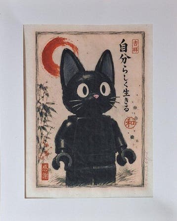 Emma Wildfang - Jiji - Lego inspired Series -Anime Ukiyo –