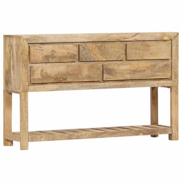 vidaXL Dressoir 120x30x75 cm massief mangohout, Verzenden, Nieuw