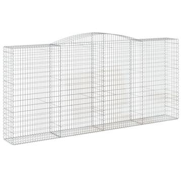 vidaXL Schanskorf gewelfd 400x50x180/200 cm gegalvaniseerd, Verzenden, Nieuw