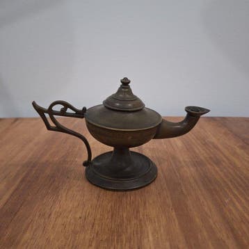 Lampe à huile - Bronze - Bronze du XIXe siècle
