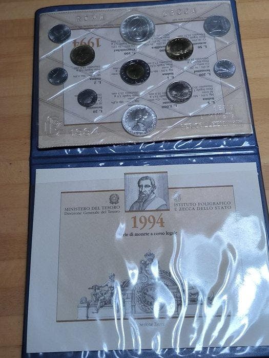 Italie, République Serie divisionale 1994 Tintoretto Fdc, Postzegels en Munten, Munten | Europa | Niet-Euromunten