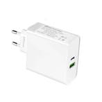 DrPhone XPC2 65 Watt Power Oplader – 2 Poorten PD 3.0 Snel, Verzenden, Nieuw