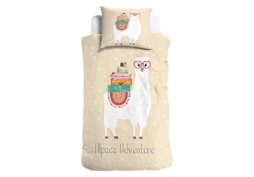 Little Monster Alpaca Adventure Zand - 155 x 220, Maison & Meubles, Chambre à coucher | Linge de lit