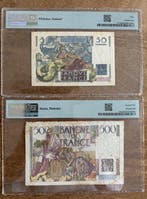 France. - 50, 500 Francs - 1945/1947 - Pick 127b en 129a