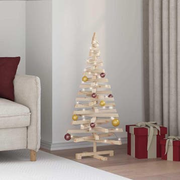 vidaXL Houten kerstboom KOTKA 120 cm Massief grenenhout, Verzenden, Nieuw