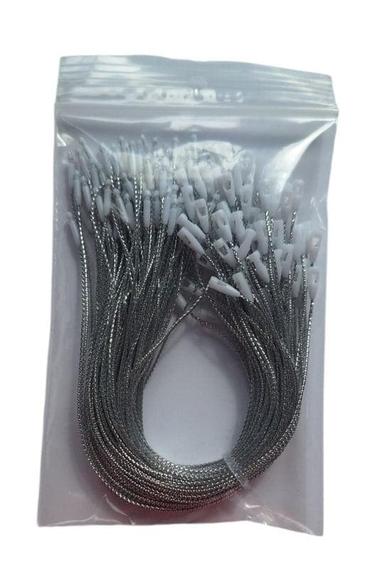 100 labeltouwtjes -  kerstbalhaakje - ZILVER (Leuke extras), Bijoux, Sacs & Beauté, Bracelets à breloques, Enlèvement ou Envoi