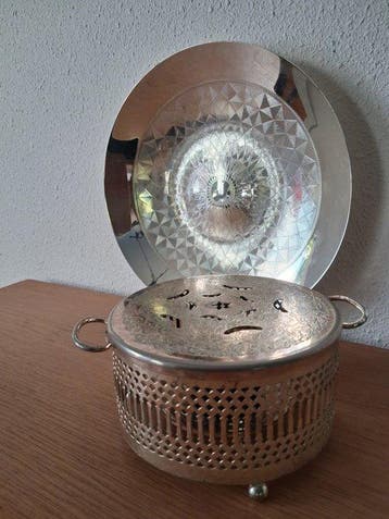 o.a. WMF - Porte-bougie pour chauffe-plat (2) - Plaqué(e), Antiquités & Art