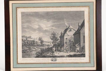 Martini et J.-P. Le Bas d’après David Teniers II - La, Antiek en Kunst