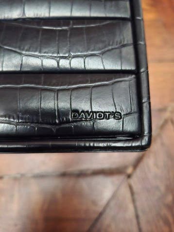 Davidts - Sieradendoos - Leder - 3 lades - zwart