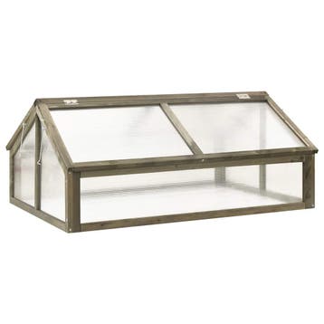 vidaXL Broeikas 114x80x50 cm vurenhout grijs, Verzenden, Nieuw
