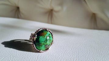 Zilver - Ring - turkoois ring
