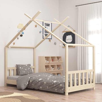 vidaXL Kinderbedframe massief grenenhout 80x160 cm, Kinderen en Baby's, Verzenden, Nieuw