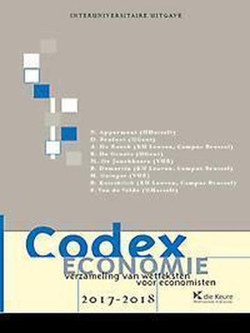 Codex economie 2017-2018 9789048631674 D. Bruloot, Verzenden, Gelezen, D. Bruloot