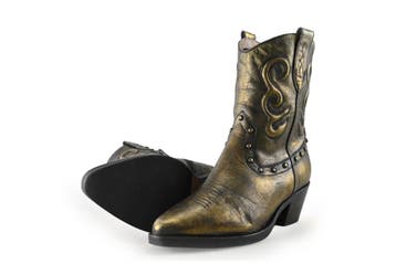 Goosecraft Cowboy laarzen in maat 37 Goud, Goosecraft, Overige kleuren, Verzenden, Zo goed als nieuw