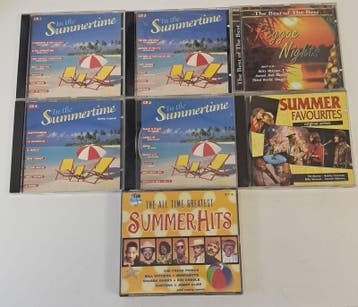 Verzameling van 7 Diverse Summer / Zomer CD's, Cd's en Dvd's, Cd's | Pop, Verzenden, Nieuw in verpakking