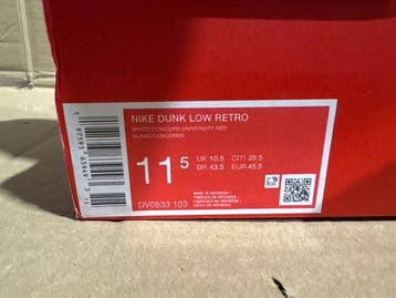 Nike - Dunk Low, Dunk Low Retro - Sneakers - Maat: EU 45.5 -, Nieuw