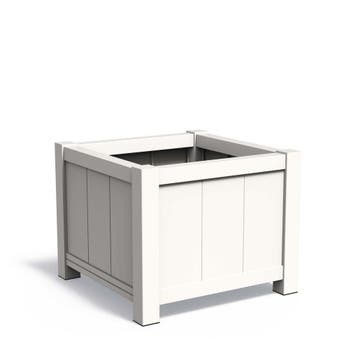 Aluminium plantenbak York 100x100x80cm - Met bodem, Tuin en Terras, 100 cm of meer, Vierkant, Nieuw, Metaal
