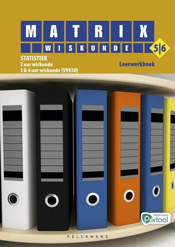 Matrix Wiskunde 5/6 Statistiek 2 uur wiskunde - 3 & 4 uur, Livres, Verzenden