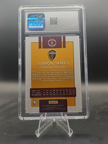 Panini 2017-18 LeBron James #27 - CGC 9.5 Graded card, Nieuw