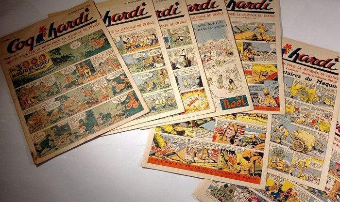 Coq Hardi (magazine) N°1 au N°10 - 10 Tijdschriften - Eerste, Boeken, Stripverhalen
