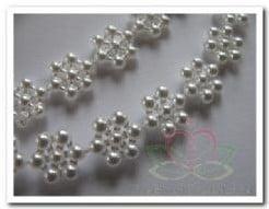 Parelketting Parelguirlande bloemenslinger 1,5 meter, Nieuw