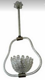 Lustre - Laiton doré, Verre de Murano - Dans le style de