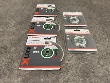 Veiling - Bosch diamantdoorslijpschijven keramiek set 5-deli, Nieuw