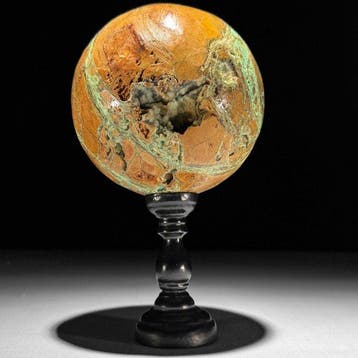 GEEN RESERVEPRIJS - Prachtig paar groene smithsoniet Sferen, Antiek en Kunst