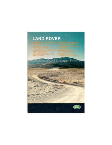 2004 LAND ROVER NAVIGATIE, TV EN TELEFOONSYSTEEM INSTRUCTI.., Ophalen of Verzenden