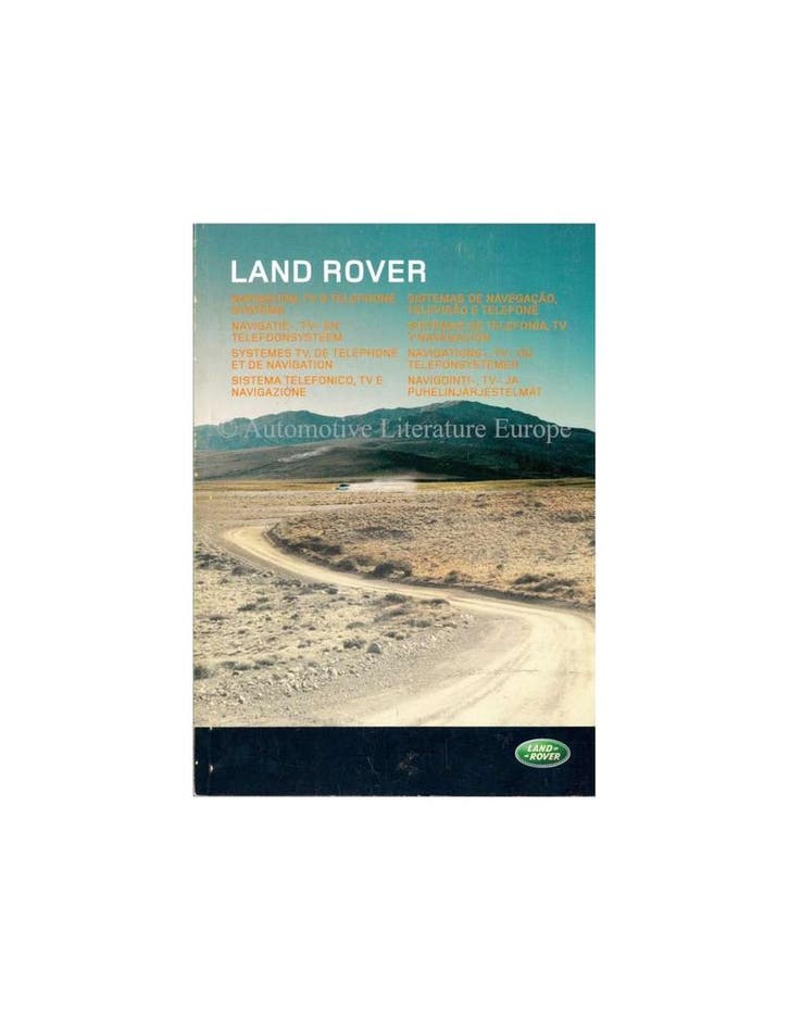 2004 LAND ROVER NAVIGATIE, TV EN TELEFOONSYSTEEM INSTRUCTI.., Autos : Divers, Modes d'emploi & Notices d'utilisation, Enlèvement ou Envoi