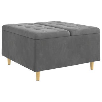 Opberg Ottoman Grijs | Retour deal | Knaller! (poef), Maison & Meubles, Canapés | Repose-pieds & Poufs, Verzenden