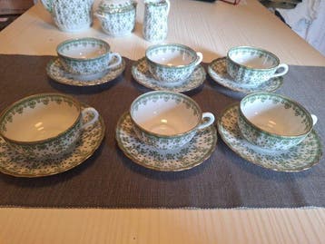 Oscar Schaller Wiesau - Koffieservies (15) - Porselein -