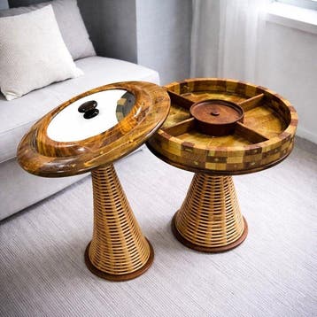 Luxury Handcrafted Rosewood Dry Fruit Server – 5 Compartment