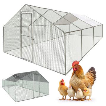 MaxxPet Kippenren - kippenhok metaal - 3x6x2m (Kippenhokken), Ophalen of Verzenden, Nieuw