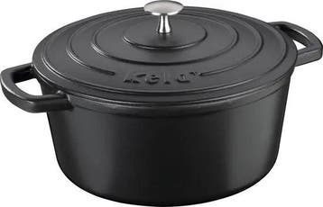 Kela Calido Braadpan Gietijzer 26 cm – 5 L met Deksel, Verzenden, Nieuw