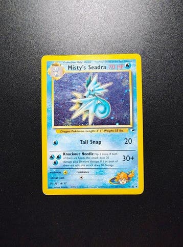 Pokémon - 2 Card - Mistys Seadra Holo - Lt. Surges, Nieuw