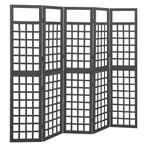 vidaXL Kamerscherm/trellis met 5 panelen 201,5x180 cm, Verzenden, Nieuw