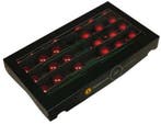 Kerstballen op lange draad donker rood mat glans combi 4 cm, Nieuw