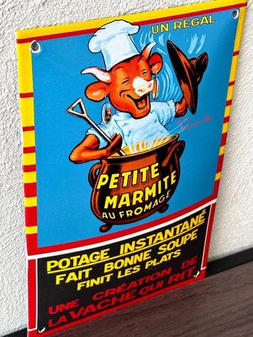 No reserve- Kleurrijk bolvormig emaille reclame bord PETITE