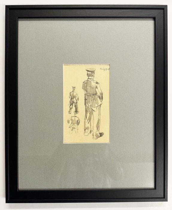 George Grosz (1893-1959) - Freund und Helfer, Antiquités & Art, Art | Peinture | Classique