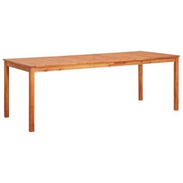 vidaXL Tuintafel 215x90x74 cm massief acaciahout, Tuin en Terras, Tuintafels, Verzenden, Nieuw