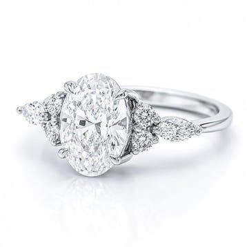 Sans prix de réserve - Bague - 14 carats Or blanc - 2.24ct.