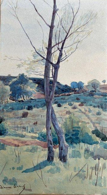 Étienne Terrus (1857-1922) - Fantaisie dun début dautomne