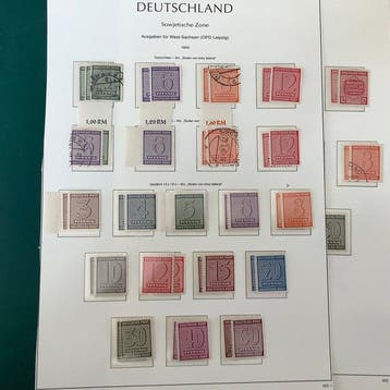Geallieerde bezetting - Duitsland (Sovjet-zone) 1945/1946 -, Gestempeld