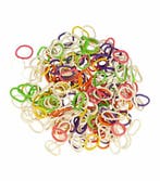 Haarelastiekjes Mini 2cm - Wit Groen Oranje Roze Paars - Set, Handtassen en Accessoires, Uiterlijk | Haarverzorging, Nieuw