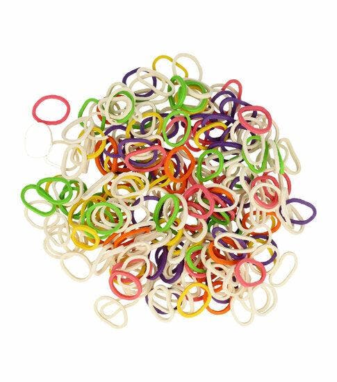 Haarelastiekjes Mini 2cm - Wit Groen Oranje Roze Paars - Set, Bijoux, Sacs & Beauté, Beauté | Soins des cheveux