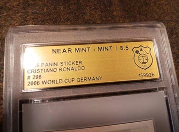 2006 Panini World Cup Cristiano Ronaldo 298 Carte sérialisée, Nieuw