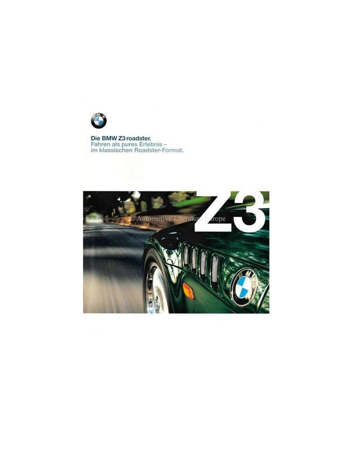 1998 BMW Z3 ROADSTER BROCHURE DUITS, Livres, Autos | Brochures & Magazines, Enlèvement ou Envoi